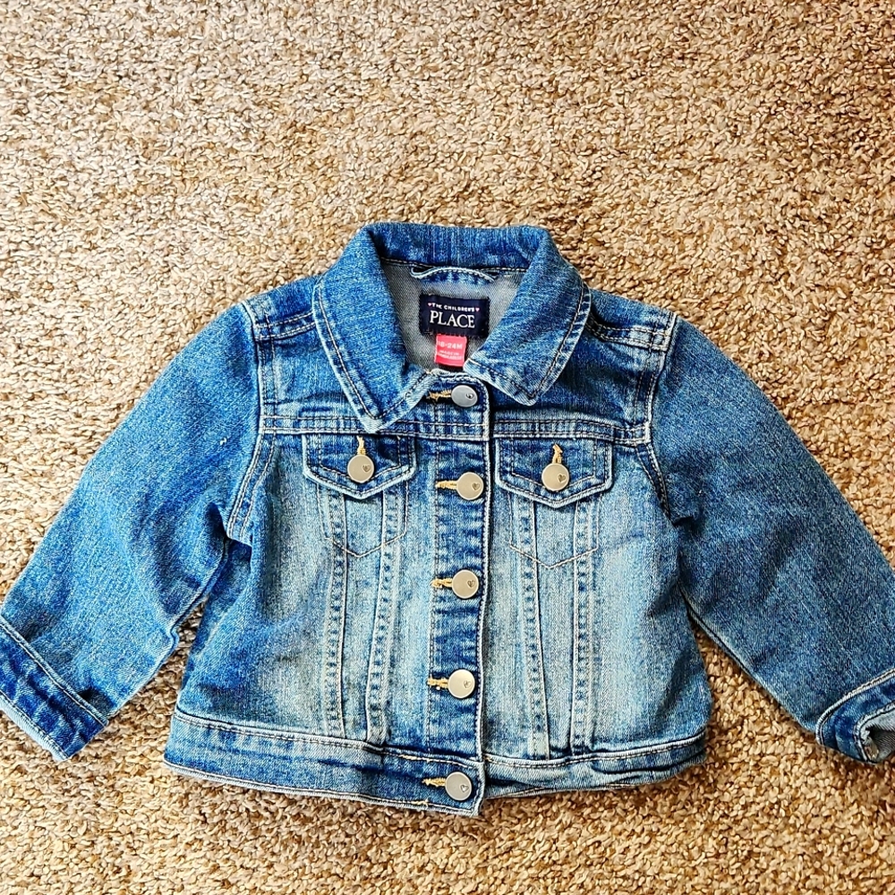 The Childrens Place Girls 18-24 Months Denim Jacket